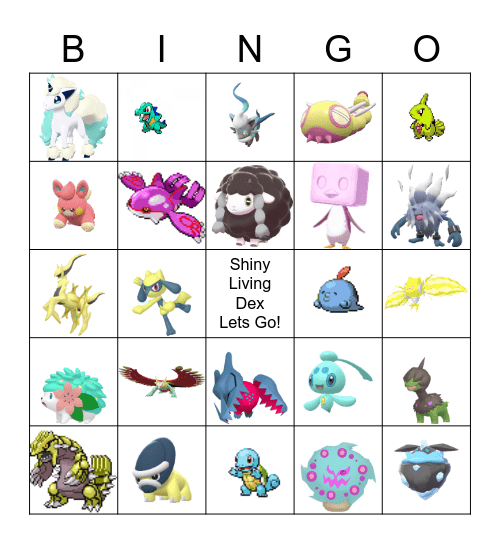 Pokemon Bingo Card