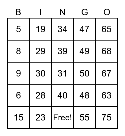 TO THE END OF 2022! Bingo Card