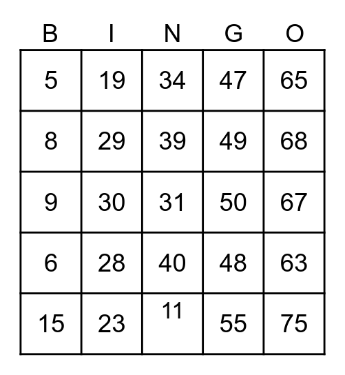 TO THE END OF 2022! Bingo Card