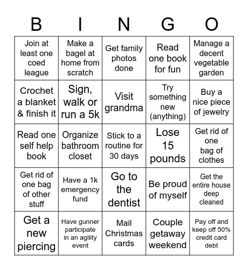 2023 BINGO Card