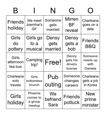 2023 Bingo Card! Bingo Card