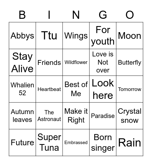 ShalmaleeG Bingo Card