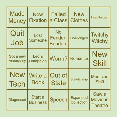 2023 BINGO Card