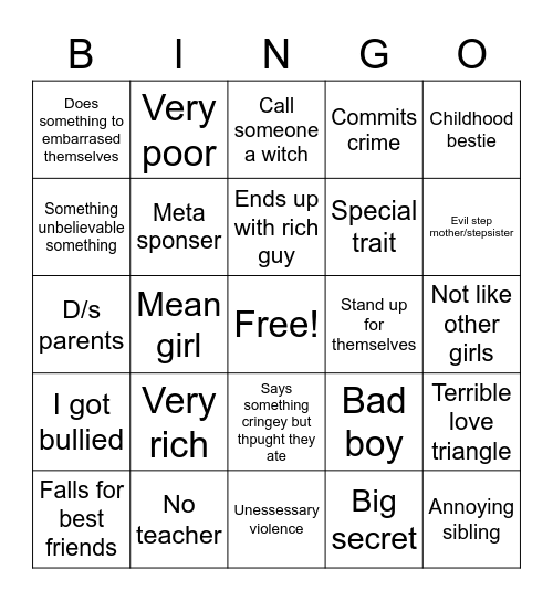 Msa bingo Card