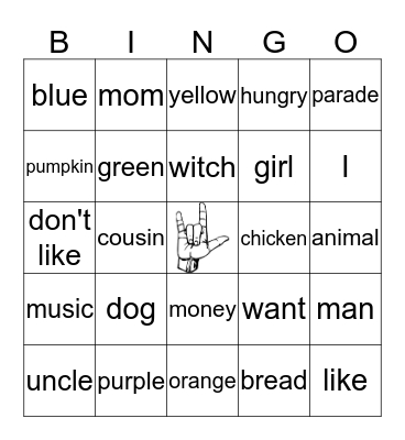 ASL Bingo Card