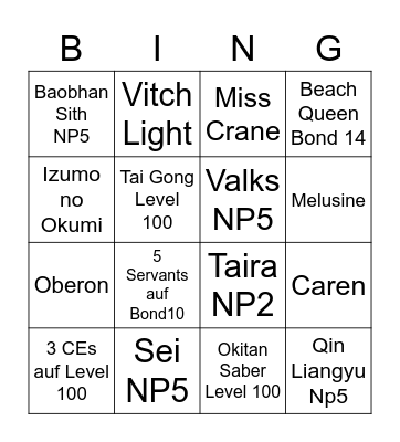Bingo 2023 Bingo Card