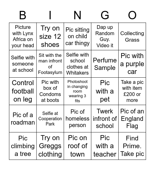 Bingo Bingo Gala Bingo Card