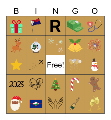 Rohan Family Fun Bingo Card