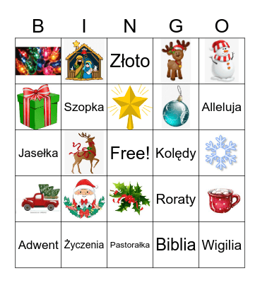 Christmas Bingo Card