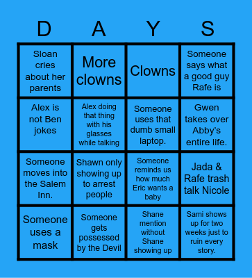 BINGO CARD 2023 Bingo Card
