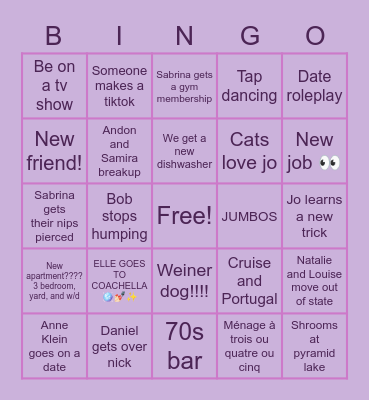 2023 BINGO Card