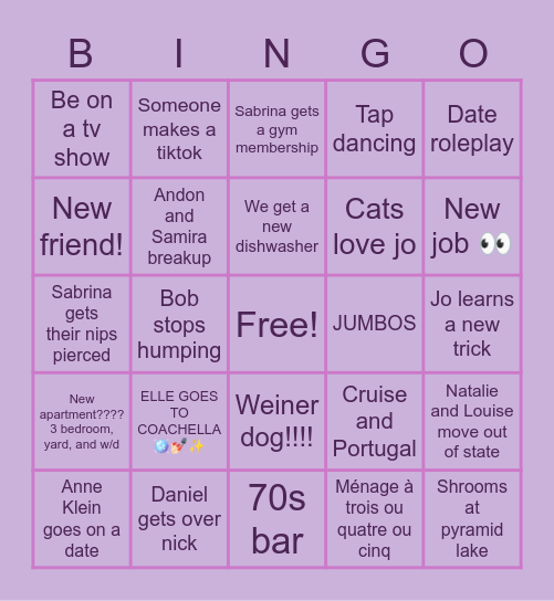 2023 BINGO Card