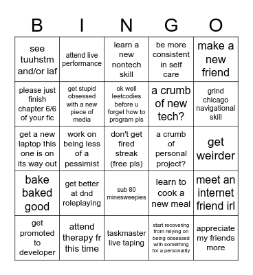 2023 baby! Bingo Card