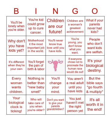 Breeder Bingo Card