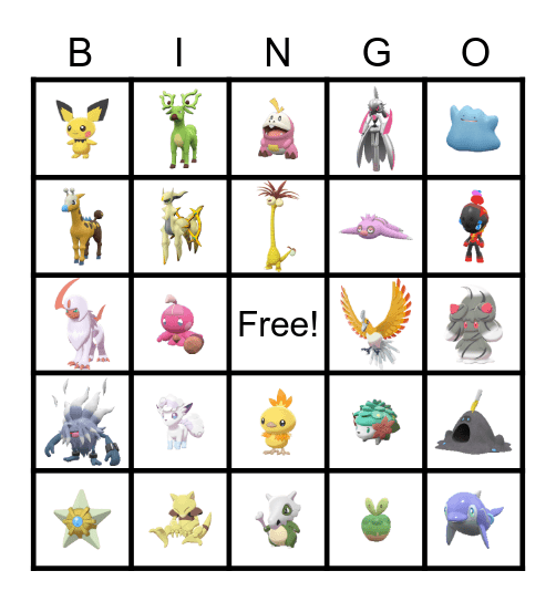 Conlan's 2023 Shiny Bingo Card