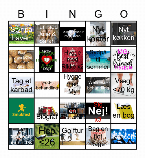 Carinas 2023 Bingo Card