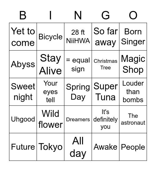 Rjshjjv_fan Bingo Card