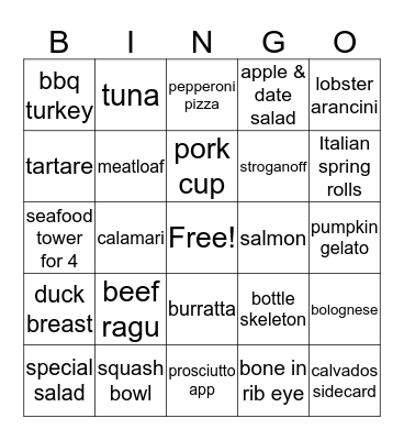 Happy Weekend!!! 11/20/15 Bingo Card