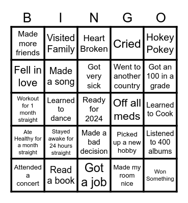 2023 BINGO Card