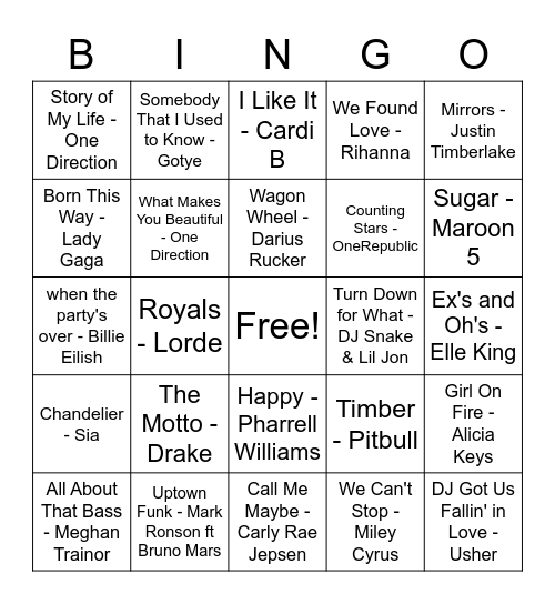 #RestReflectRestore Music Bingo Card