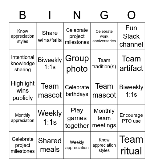 Bingo Card