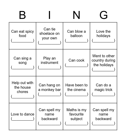 2 Jade Bingo Card