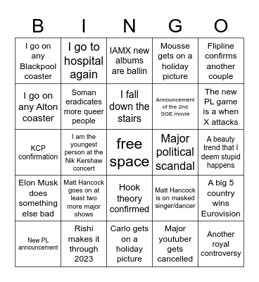 2023 ballin Bingo Card