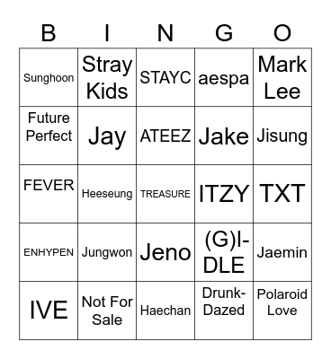 SEULGI Bingo Card