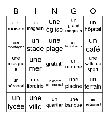 La communauté Bingo Card