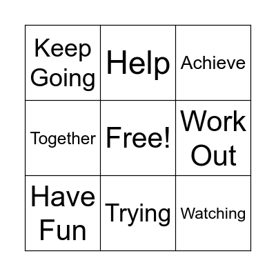Learning New Skills Bingo Card