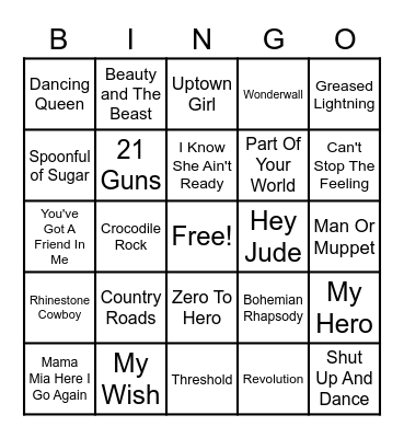 Embark Genre Bingo Card
