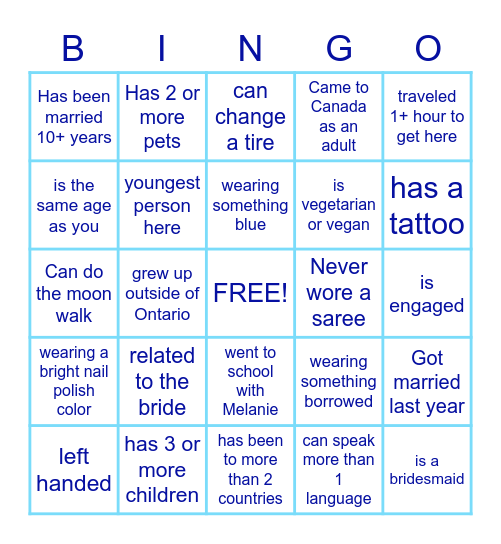 Find The Quest Bingo Card
