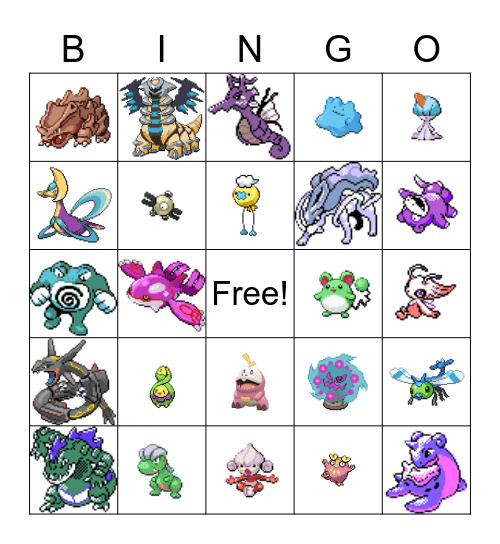 Shiny Hunts 2023! Bingo Card