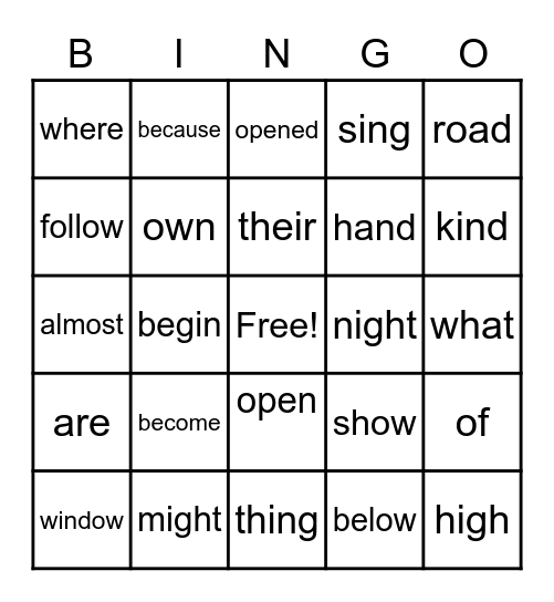 Bingo Card