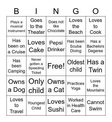 Welcome to Professional Nursing Concepts Bingo Card