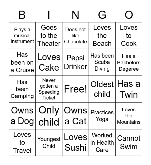 Welcome to Professional Nursing Concepts Bingo Card
