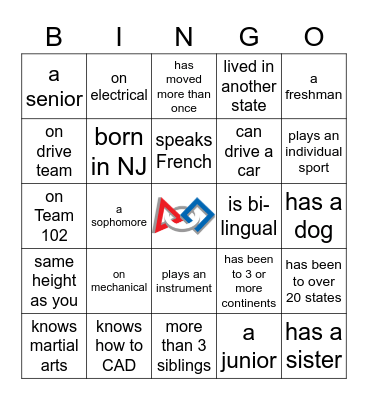 Charged Up! Kickoff Bingo Card