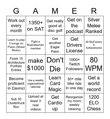 2023 Bingo Card