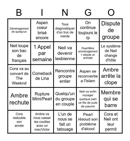 POLYCULE BINGO Card