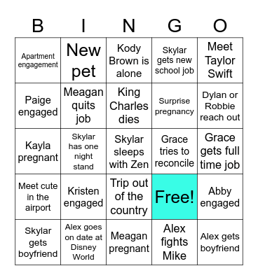 2023 Bingo Card