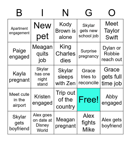 2023 Bingo Card