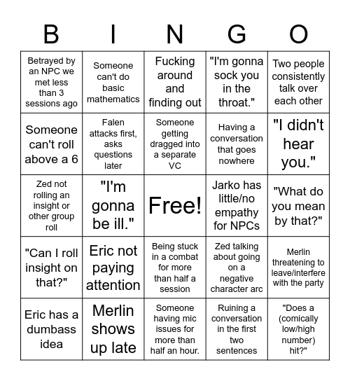 Bingo Sheet Bingo Card