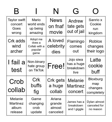 2023 predictions Bingo Card