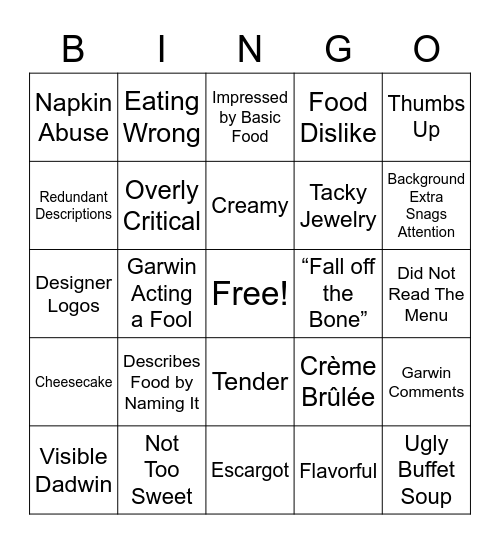 Travel Tourist Videos Bingo Card