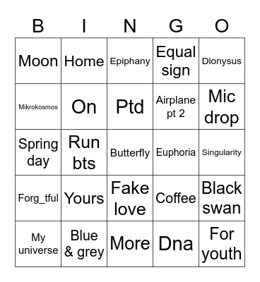 miniminizzLover 🐸💗🧿 Bingo Card