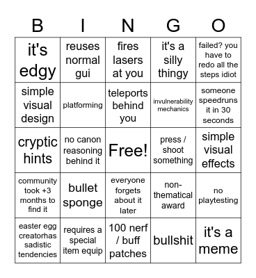 arsenal boss bingo Card