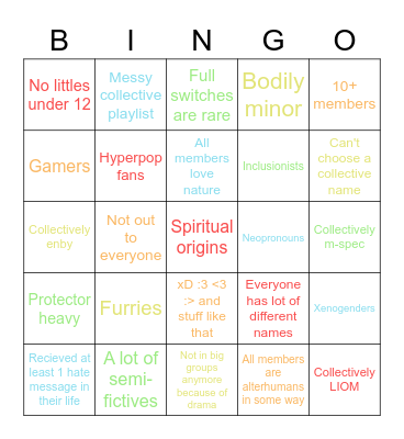 How similar to our system are you ? Bingo Card