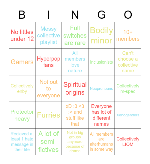 How similar to our system are you ? Bingo Card