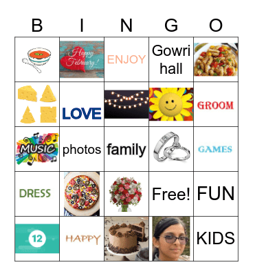 party bingo Card