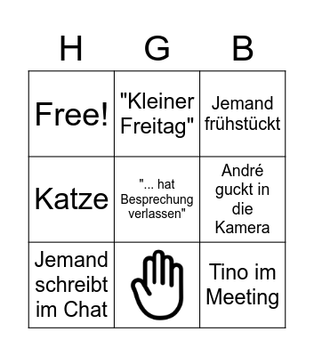 HappyGang Bingo 2023 Bingo Card